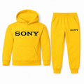 Sony youth hoodie and jogger set - Yellow