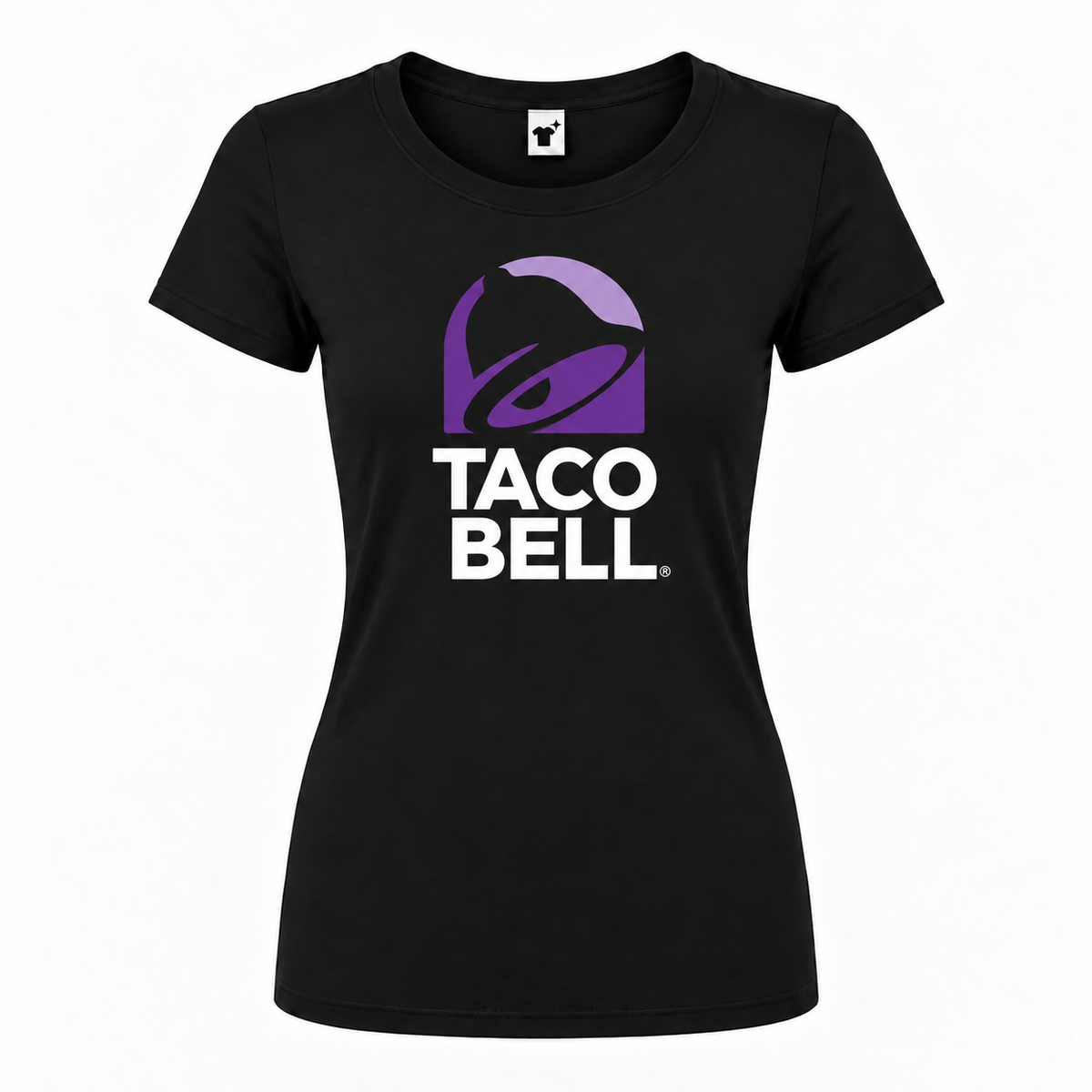 Women's taco bell roundneck black