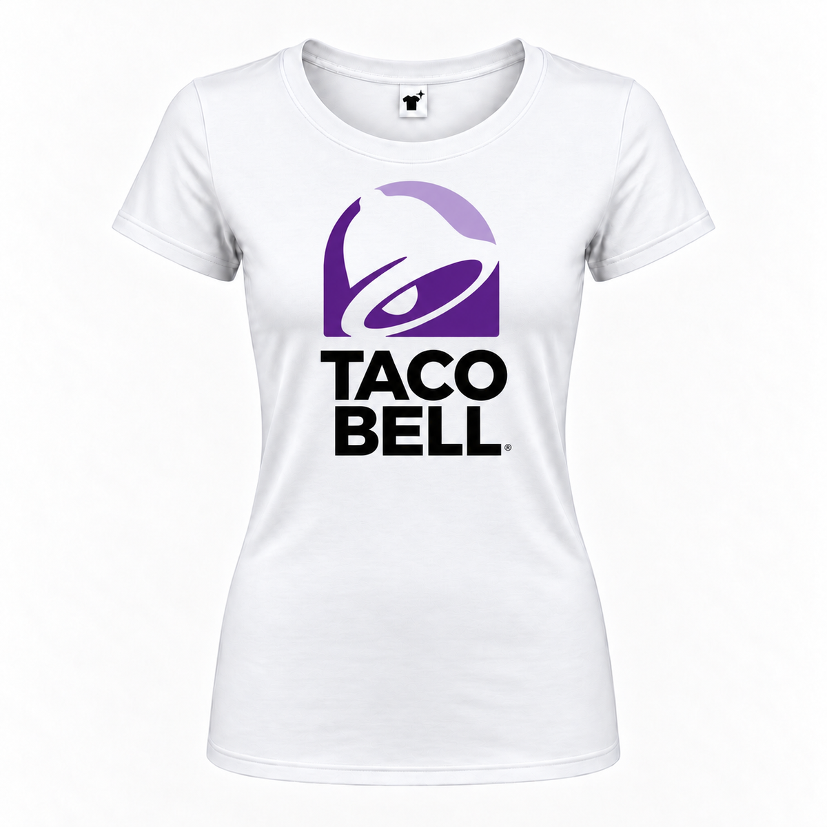 Women's taco bell roundneck white