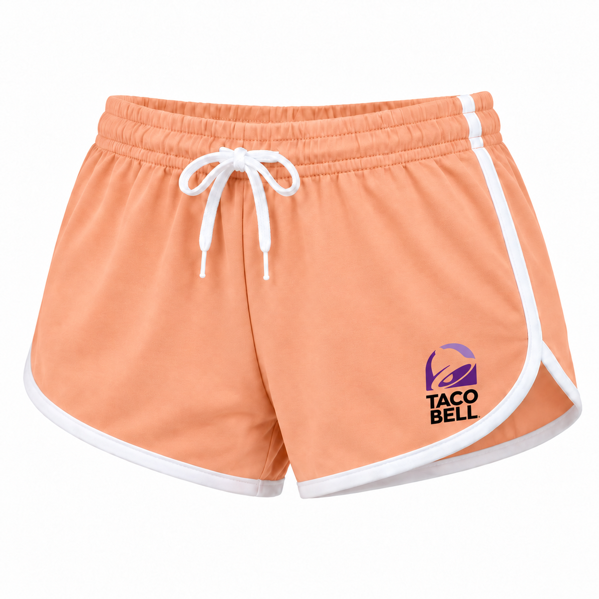 Women's taco bell shorts peach