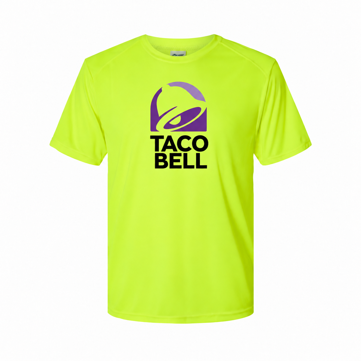 Taco Bell youth polyester T-shirt in Safety Green