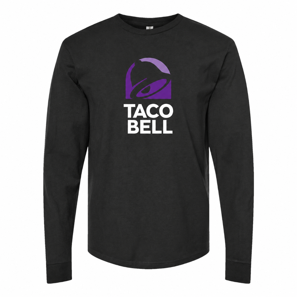 Men's Taco Bell Long sleeves Cotton Blend T-Shirt - Black