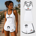 Women's TAG Heuer tank top and shorts set in White