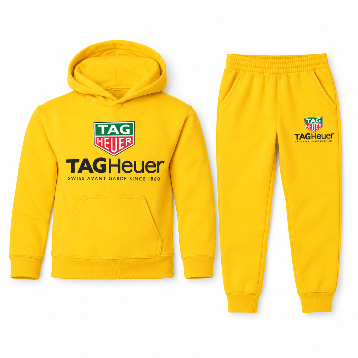 TAG youth hoodie and jogger set - Yellow