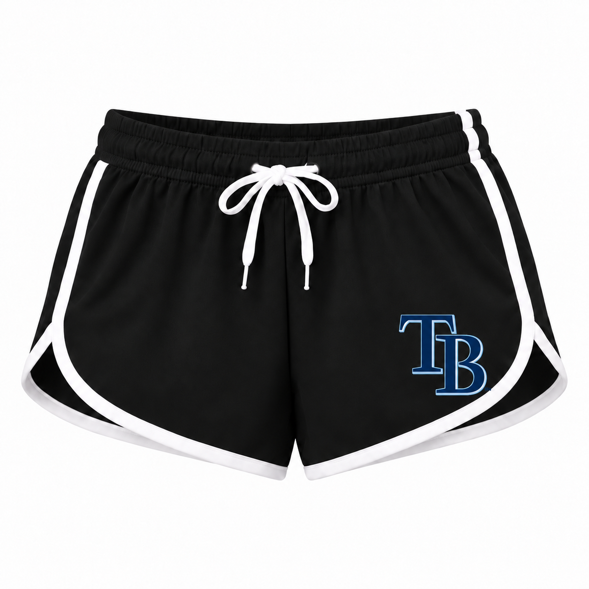 Tampa Bay Rays women's booty shorts in black