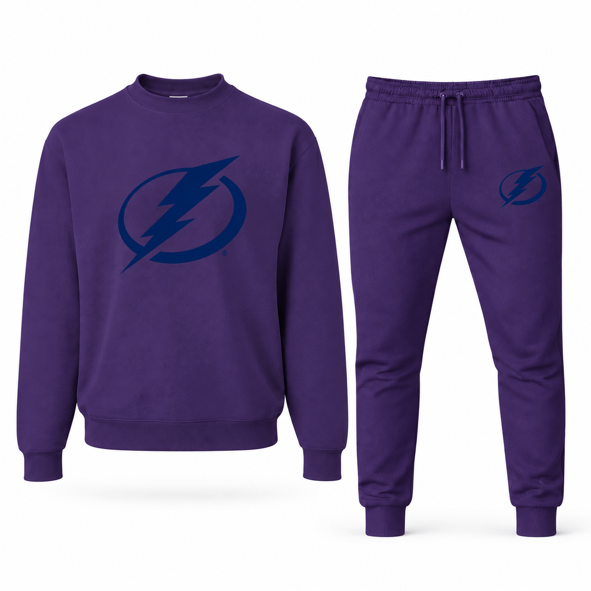 Men's Tampa Bay Lightning sweatshirt and joggers set, Purple