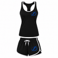 Women's Tampa Bay Lightning tank top and shorts set, Black