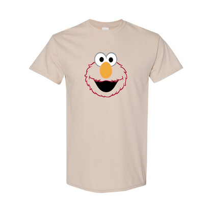 Men's Sesame Street Elmo face Cotton T-shirt