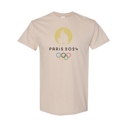 Men's New Olympics 2024 Paris Logo Cotton T-shirt