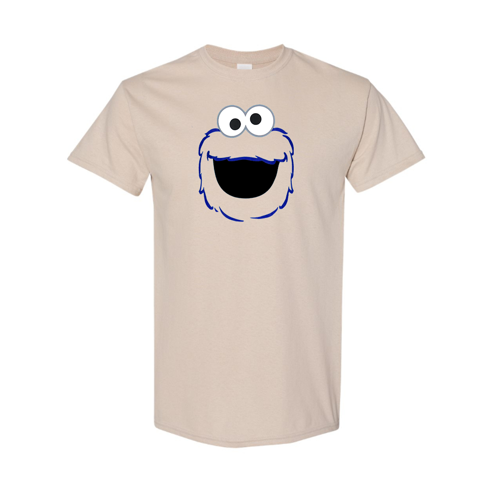 Youth Sesame Street Cookie Monster face Cotton T-Shirt