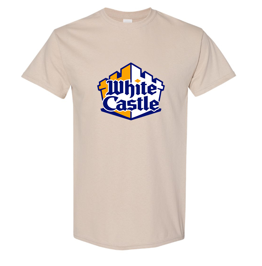 Men's White Castle Cotton T-Shirt