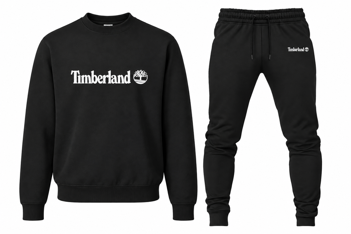 Timberland men's sweatshirt and jogger set in Black
