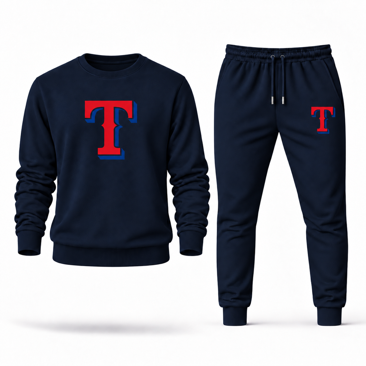 Texas Rangers crew in Navy
