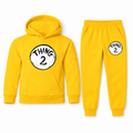 Thing 2 youth hoodie and jogger set - Yellow