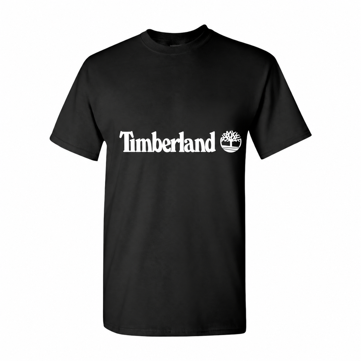 Men's Timberland Logo Cotton T-Shirt - Black