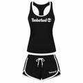 Women's Timberland Tank Top and Shorts Set, Black