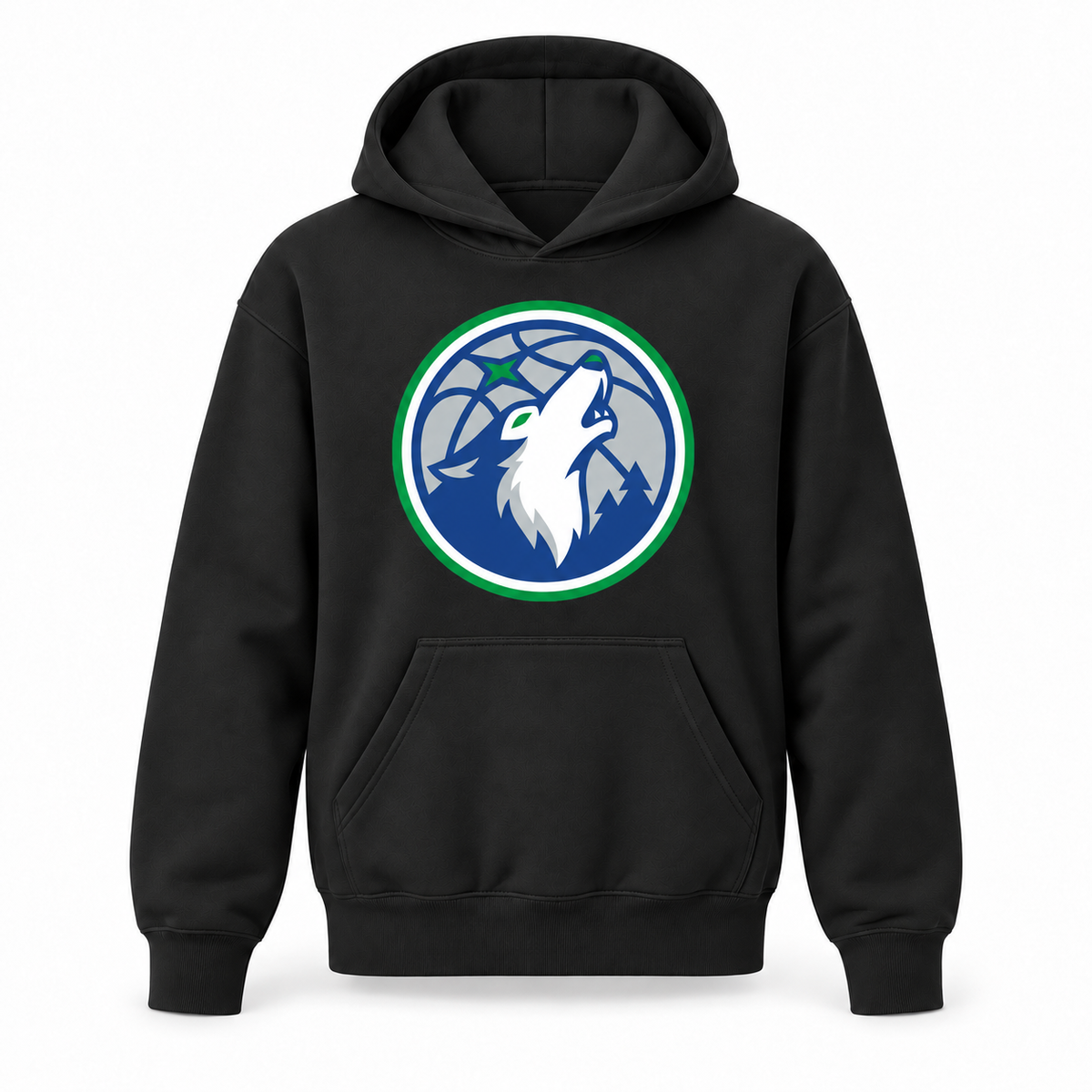 Minnesota Timberwolves youth pullover hoodie in Black