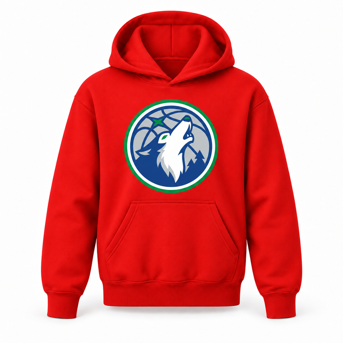 Minnesota Timberwolves youth pullover hoodie in Red