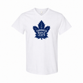 Toronto Maple Leafs men's cotton V-neck T-shirt — White