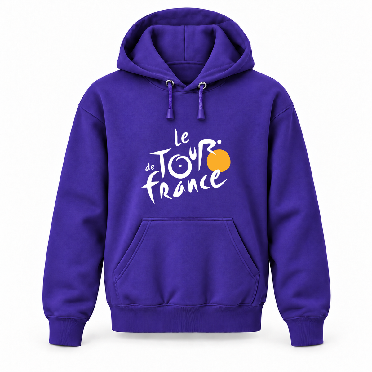 Youth Le Tour De France sale pullover hoodie in Purple, front design