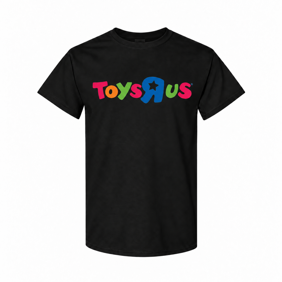 Toys R Us youth cotton tee in Black with original artwork