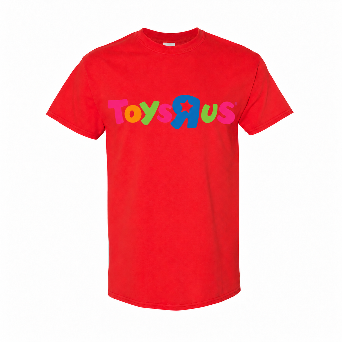 Toys R Us youth cotton tee in Red with original artwork