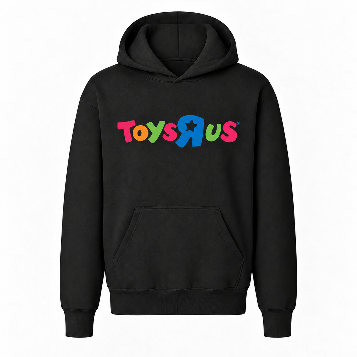Toys R Us youth hoodie in Black with original artwork
