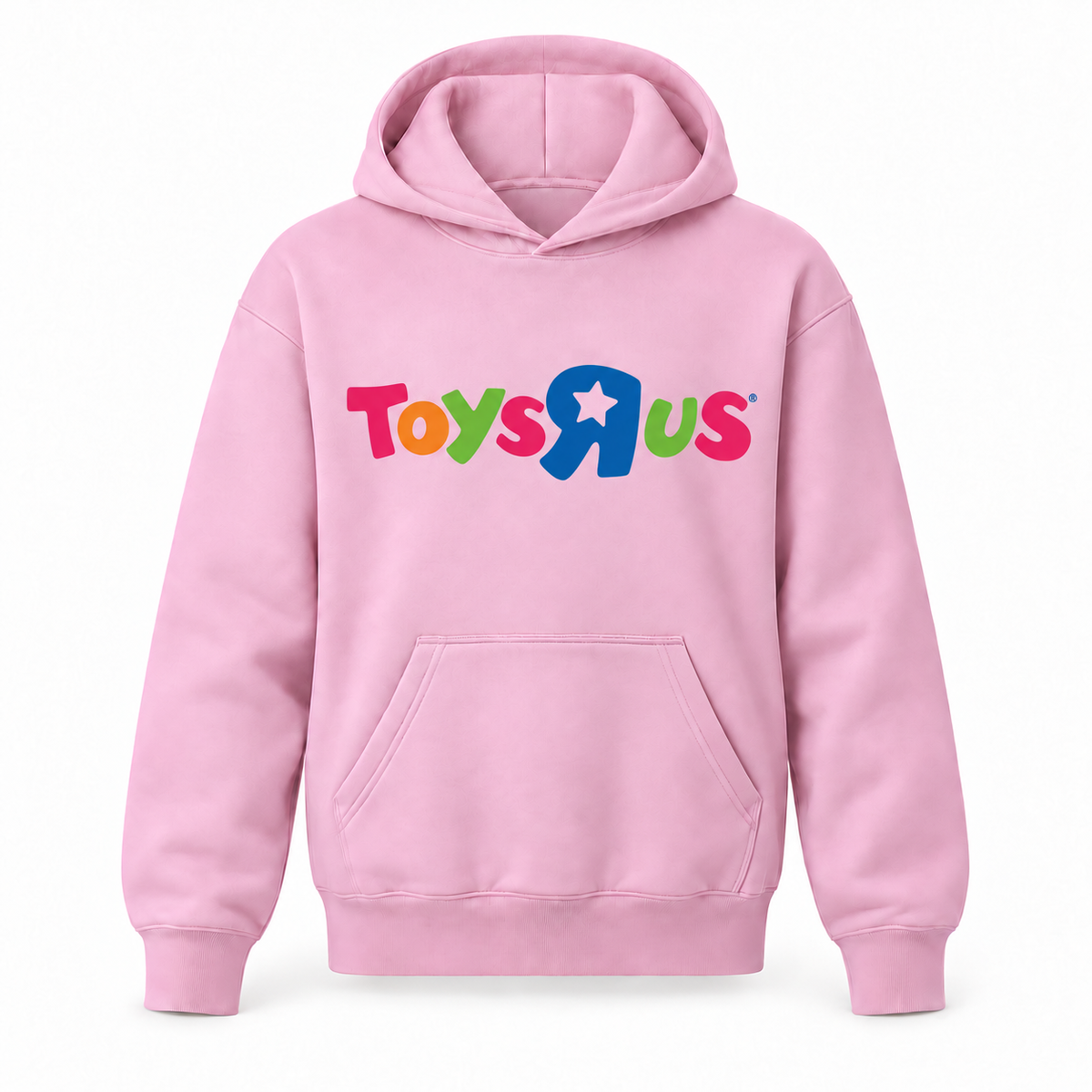 Toys R Us youth hoodie in Light Pink with original artwork