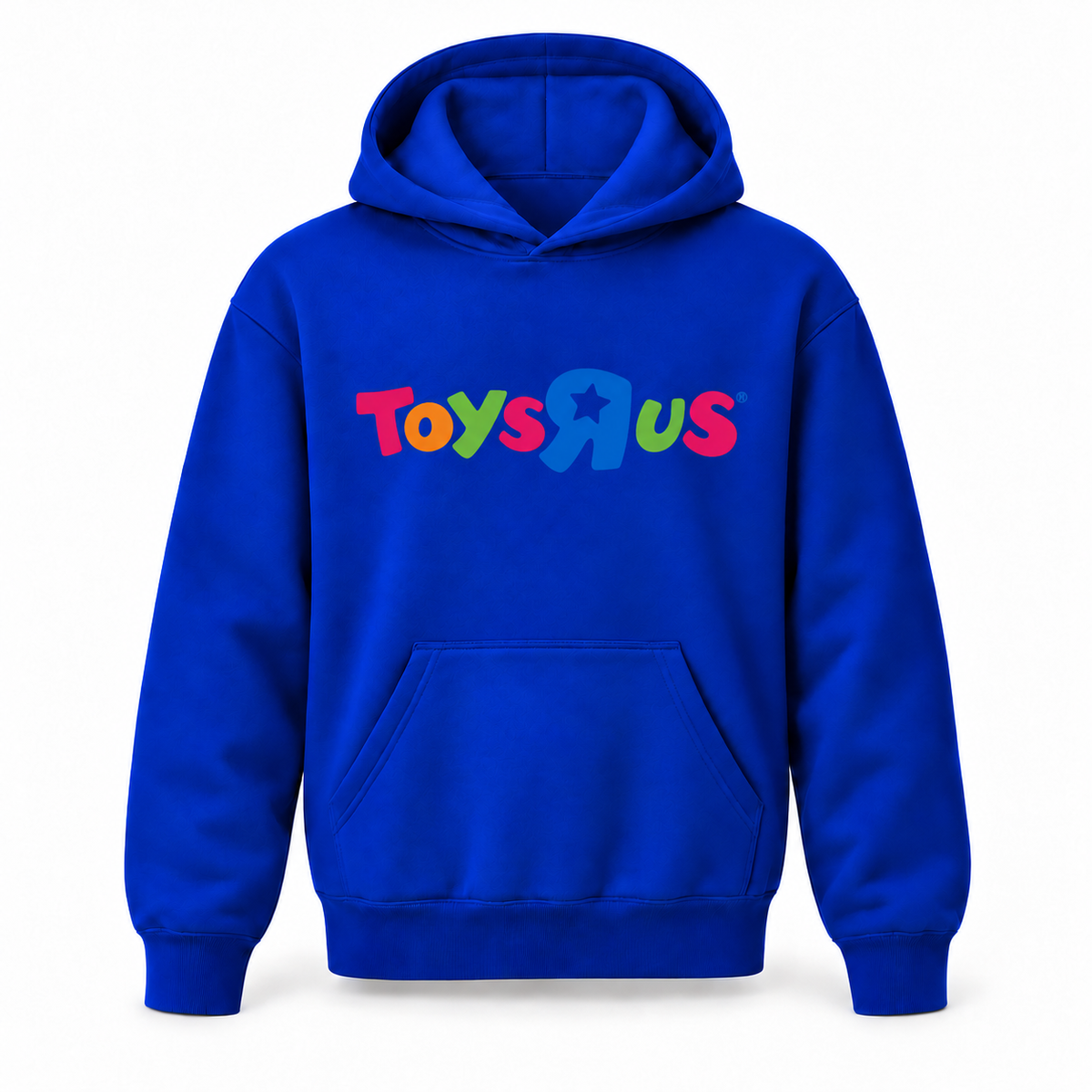 Toys R Us youth hoodie in Royal Blue with original artwork