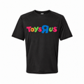 Toys R Us youth polyester tee in Black with original artwork