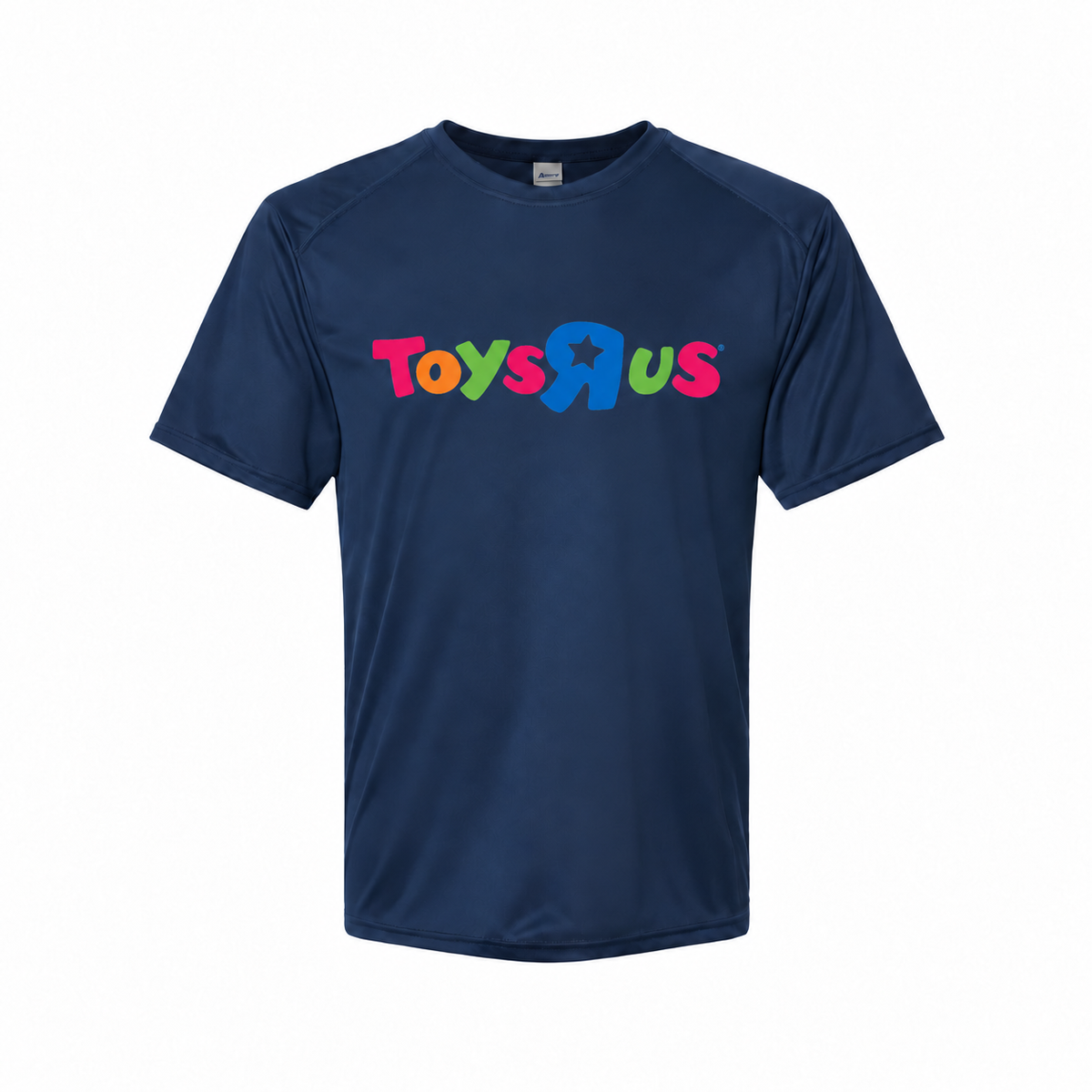 Toys R Us youth polyester tee in Navy with original artwork