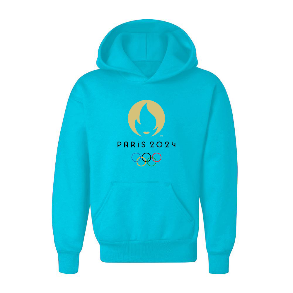 Youth New Olympics 2024 Paris Logo Pullover Hoodie