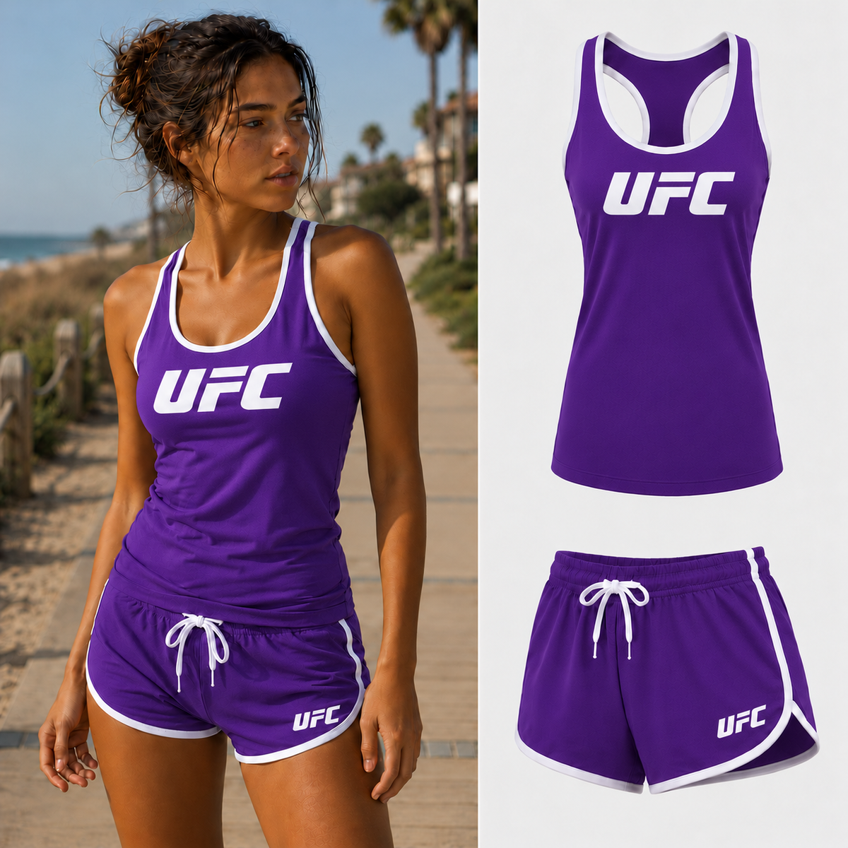 Women's ufc set purple