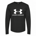 Men's Under-Armour-logo-1536x968 Long sleeves Cotton Blend T-Shirt - Black