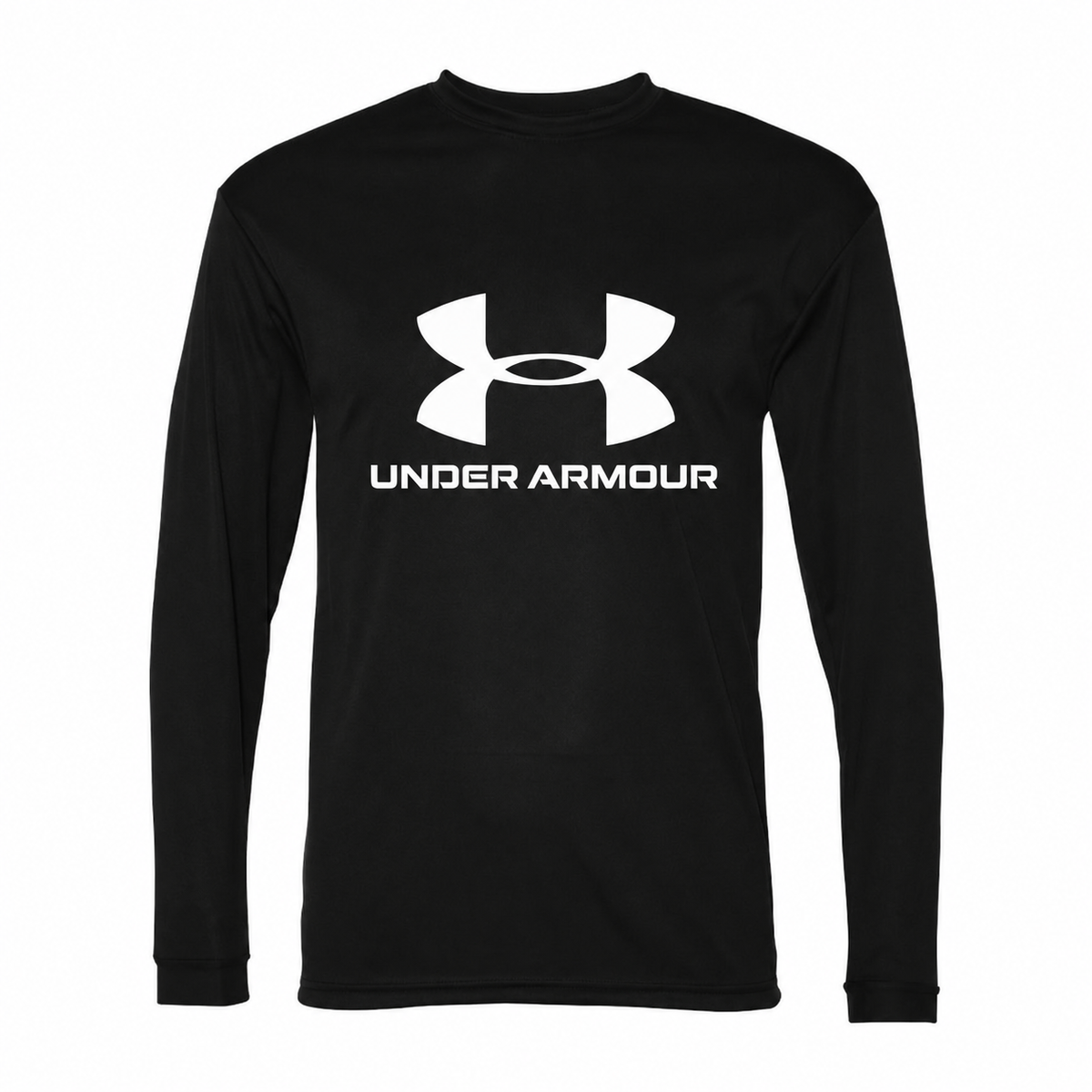 Men's Under Armour Polyester Long Sleeve T-Shirt - Black