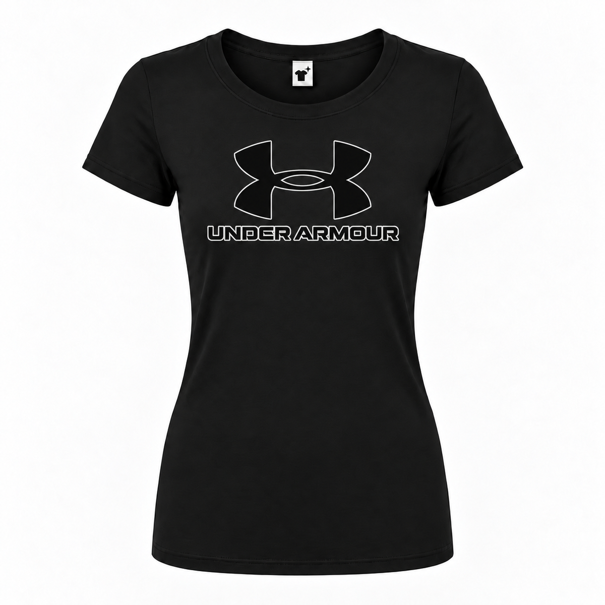 Women's Under Armour Round Neck T-Shirt, Black