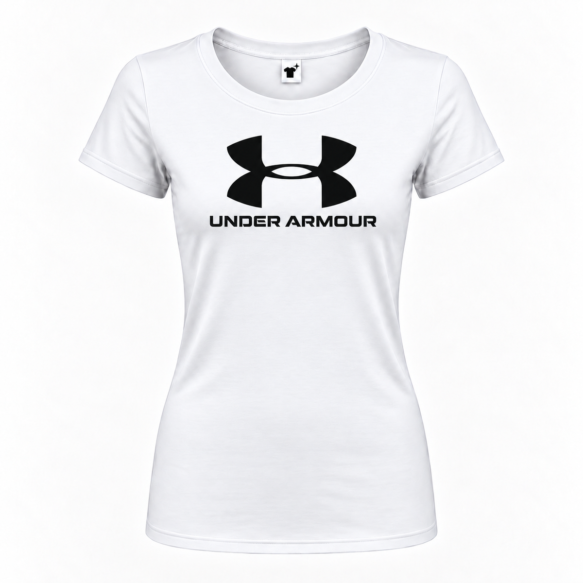Women's Under Armour Round Neck T-Shirt, White