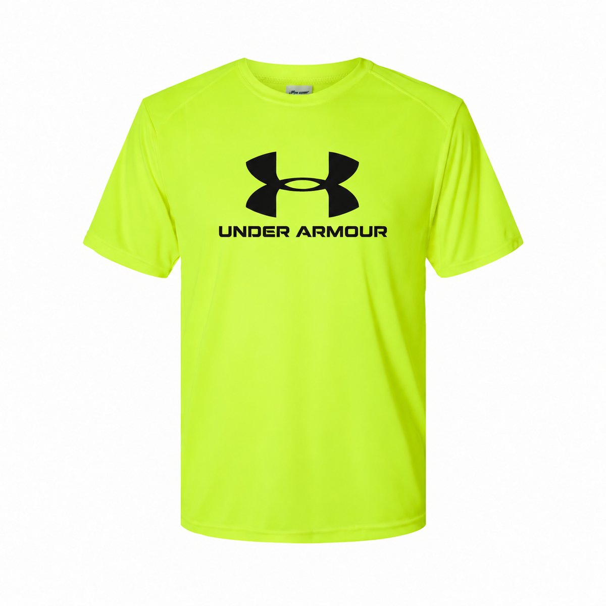 Under Armour youth polyester tee - Safety Green