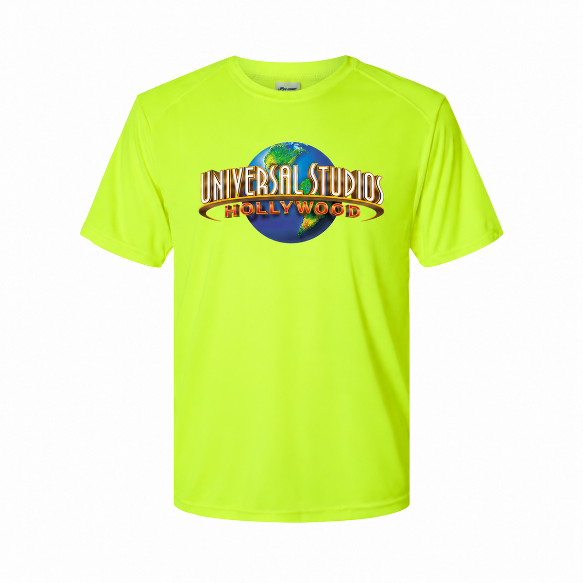 Universal Studios Hollywood youth polyester tee - Safety Green