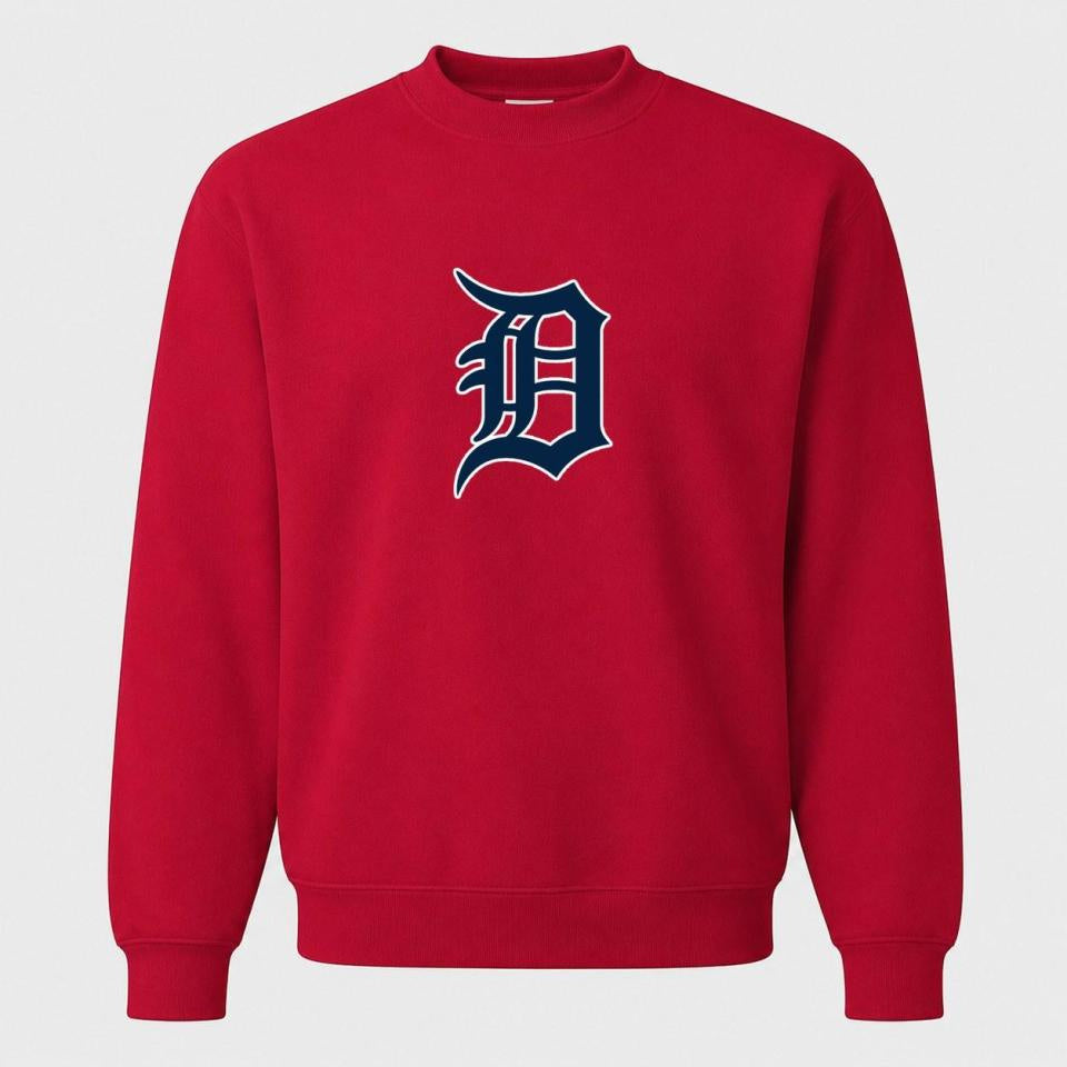 Men's Detroit Tigers Crewneck Sweatshirt - Red
