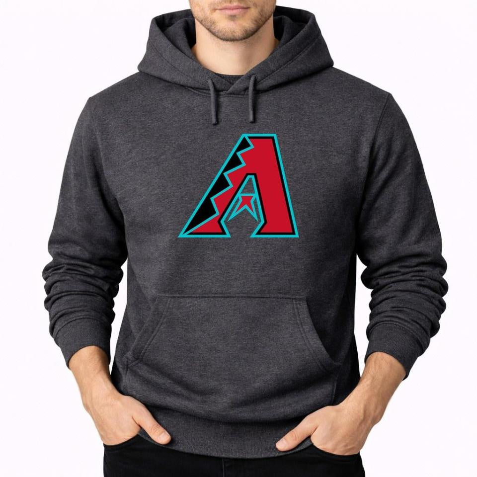 Men's Arizona Diamondbacks Pullover Hoodie - Charcoal