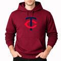 Men's Minnesota Twins Pullover Hoodie - Burgundy