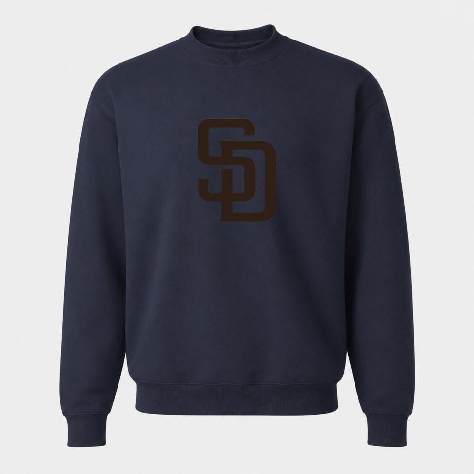 Men's San Diego Padres Crewneck Sweatshirt - Navy