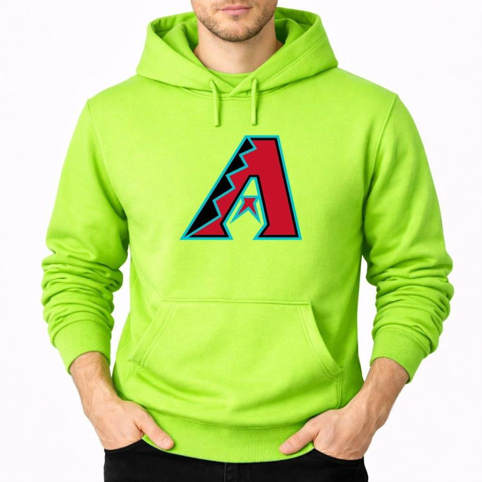 Men's Arizona Diamondbacks Pullover Hoodie - Lime Green