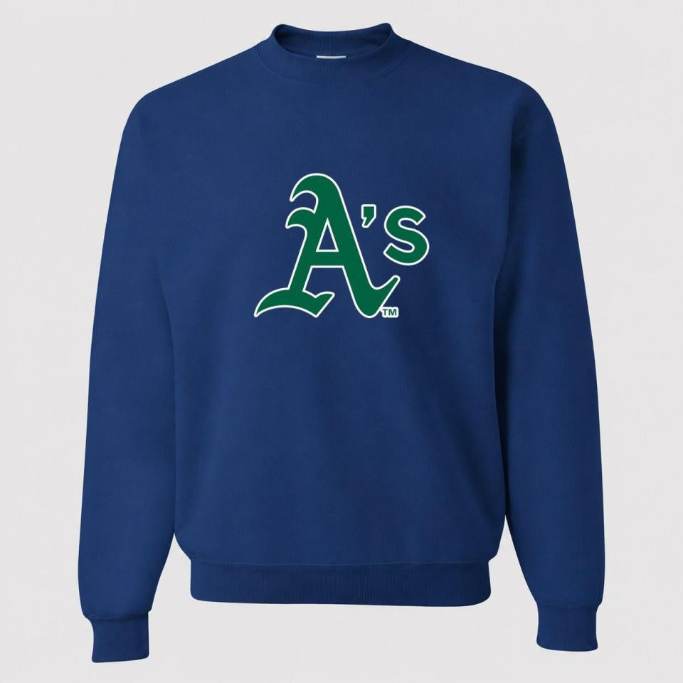 Men's Oakland Athletics Crewneck Sweatshirt - Blue