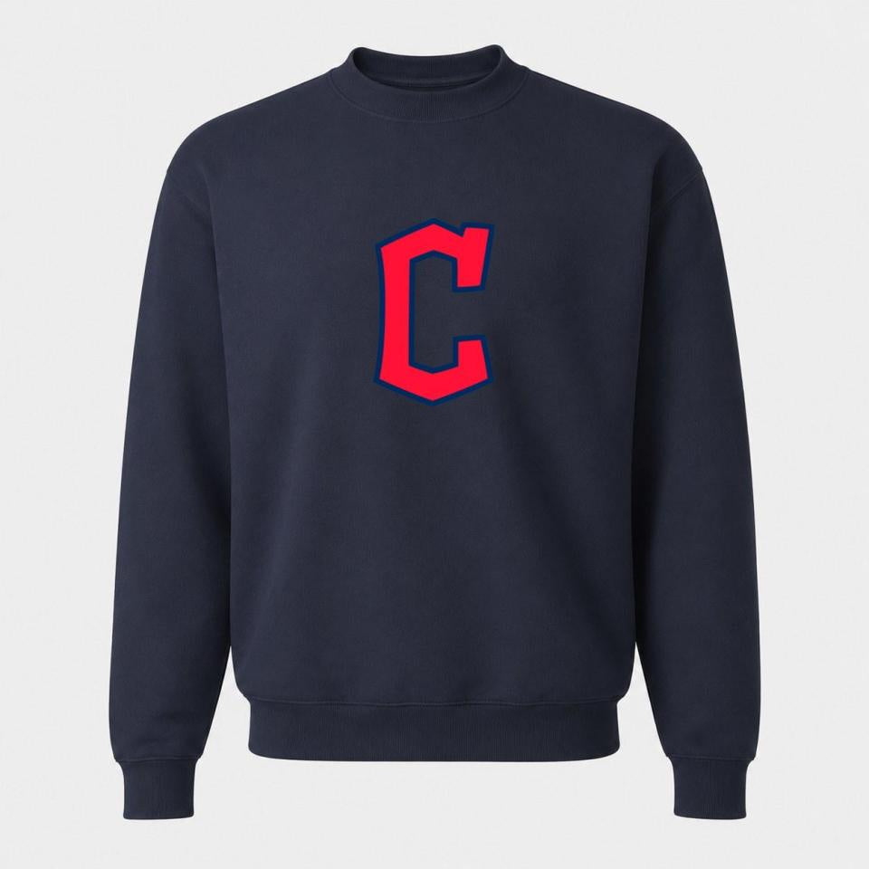 Men's Cleveland Guardians Crewneck Sweatshirt - Navy