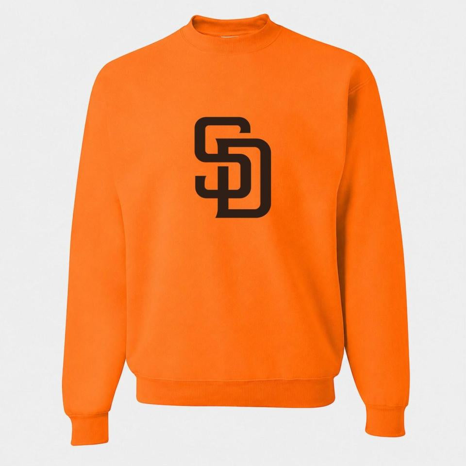 Men's San Diego Padres Crewneck Sweatshirt - Orange