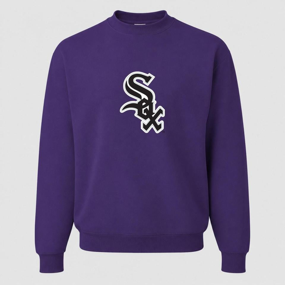 Men's Chicago White Sox Crewneck Sweatshirt - Purple