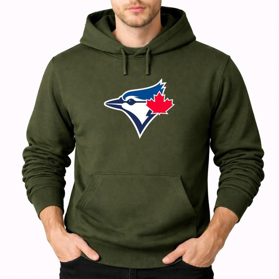 Men's Toronto Blue Jays Pullover Hoodie - Army Green