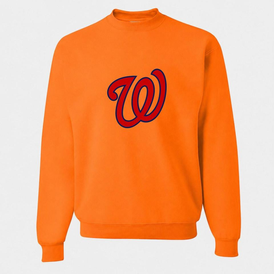 Men's Washington Nationals Crewneck Sweatshirt - Orange